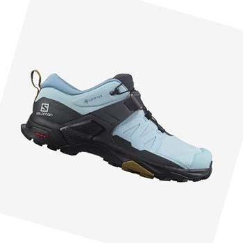 Salomon WoX ULTRA 4 GORE-TEX Túracipő Női Fekete Kék | HU 2802LIS